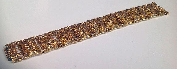 Falize floral Bracelet, Art Nouveau France C.1890