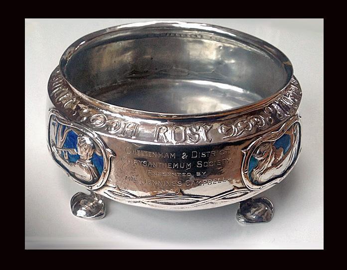 Rare Liberty Silver Enamel Bowl 1902