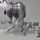 Hukin & Heath English Silver Georgian style Kettle on stand with burner, London 1895 42.75 oz!