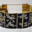 Antique Shakudo Bangle, C.1900.