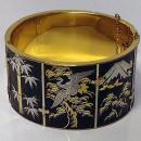 Antique Shakudo Bangle, C.1900.