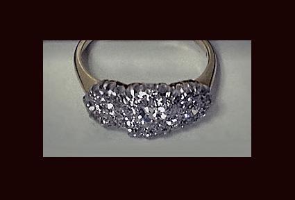 Antique Diamond Ring, 18K Platinum, C.1900