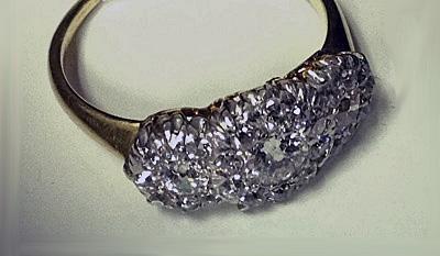 Antique Diamond Ring, 18K Platinum, C.1900
