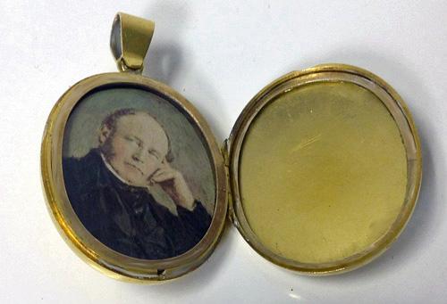 Antique Locket Cross, 18K Enamel and Diamond, English, C.1875