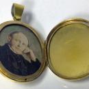 Antique Locket Cross, 18K Enamel and Diamond, English, C.1875