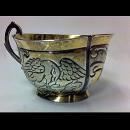 Russian silver parcel gilt charka, Moscow 1770.