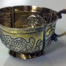 Russian silver parcel gilt charka, Moscow 1770.