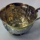 Russian silver parcel gilt charka, Moscow 1770.