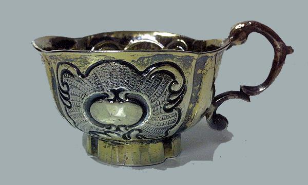 Russian silver parcel gilt charka, Moscow C.1760 - 1770