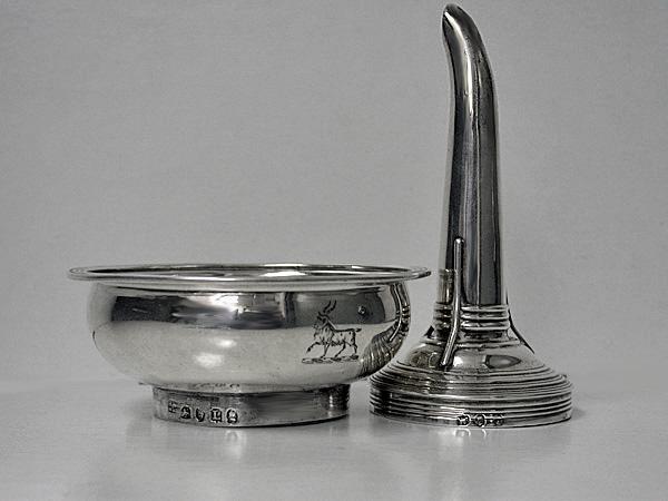 Georgian Silver Wine Funnel, London 1806 Peter and William Bateman