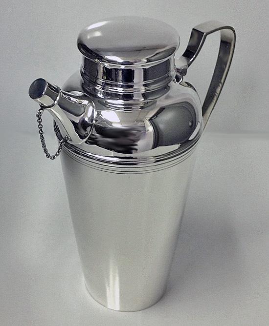 Tiffany Art Deco Sterling Silver Cocktail Shaker C.1920