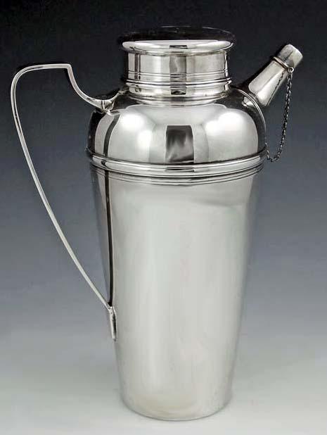 Tiffany Art Deco Sterling Silver Cocktail Shaker C.1920