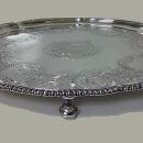 Robert Garrard Antique Silver Salver, London 1830 .