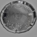 Robert Garrard Antique Silver Salver, London 1830 .