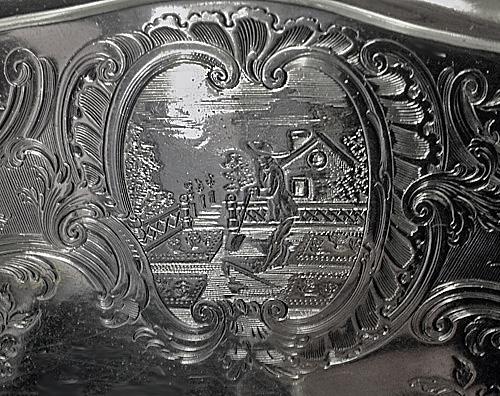 Robert Garrard Antique Silver Salver, London 1830 .