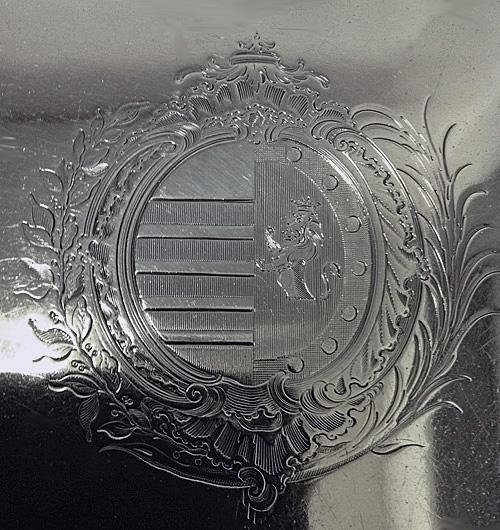 Robert Garrard Antique Silver Salver, London 1830 .
