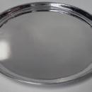 Art Deco hammered Silver Tray, Czechoslovakia C. 1920