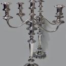 Pair of Antique Silver Plate Candelabra, English C.1860