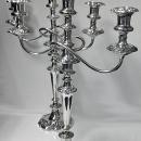 Pair of Antique Silver Plate Candelabra, English C.1860