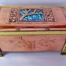 Arts and Crafts Enamel, Copper and Brass Box, C.1900