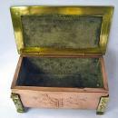 Arts and Crafts Enamel, Copper and Brass Box, C.1900