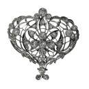 Edwardian Diamond Platinum Brooch, English C.1900