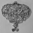 Edwardian Diamond Platinum Brooch, English C.1900