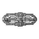 Art Deco Diamond Platinum Brooch, English C.1920.