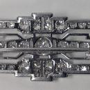 Art Deco Diamond Platinum Brooch, English C.1920.