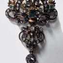 18th century Georgian Emerald Diamond Brooch, Portugal or Spain C.1780