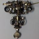18th century Georgian Emerald Diamond Brooch, Portugal or Spain C.1780