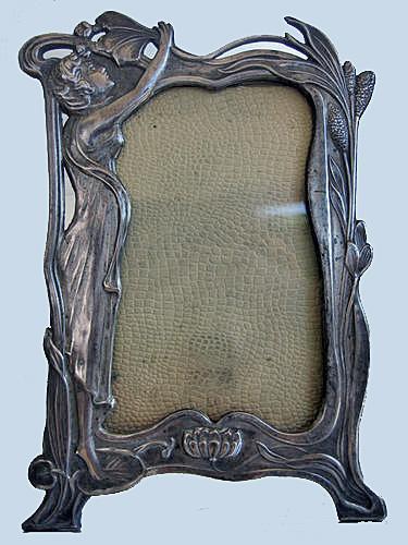 Art Nouveau silver metal Photograph Frame, C.1900.