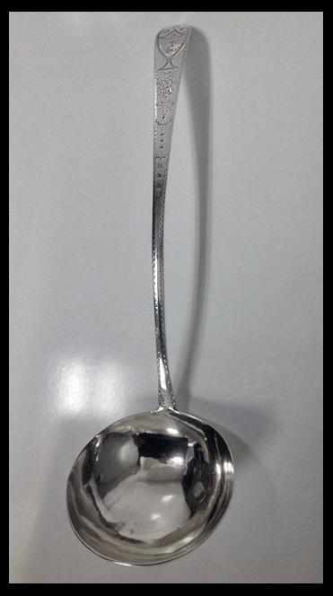 Irish Georgian Silver Soup Ladle Dublin 1785