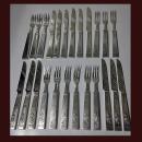 Unusual pattern Martin Hall Fruit Dessert Set, Reg Patent C.1855
