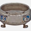 Rare Liberty Silver Enamel Bowl 1902