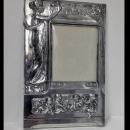 Art Nouveau large Silver Plate Photograph Frame, Germany C.1900