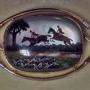 Very Fine Reverse Intaglio Crystal depicting `The Hunt’, early 20th century.