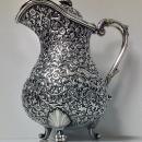 Kutch Silver, India 19th century covered Jug, C.1880.