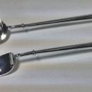 Rare Pair of English Canon pattern Silver Servers, London 1929-30, D & J Welby.