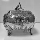 Austro Hungarian Silver Sugar Box, Vienna C.1875, KK