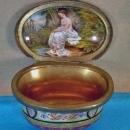 Fine 19th cent Viennese ormolu enamel box, C.1875.