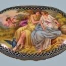 Fine 19th cent Viennese ormolu enamel box, C.1875.