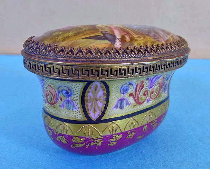 Fine 19th cent Viennese ormolu enamel box, C.1875.