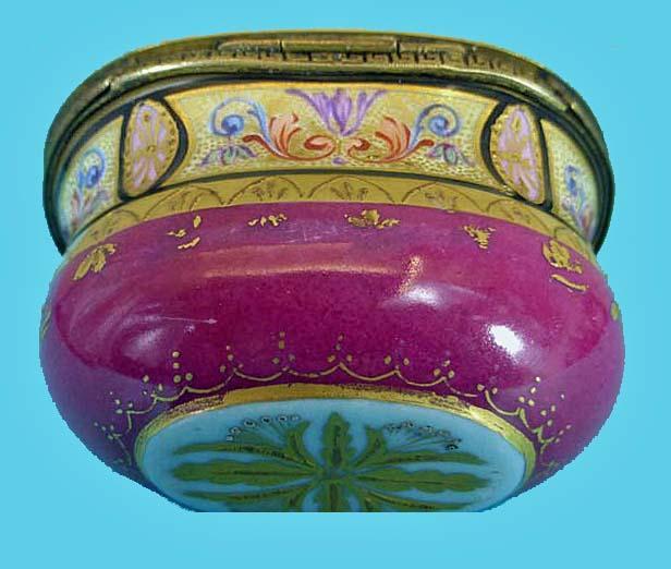 Fine 19th cent Viennese ormolu enamel box, C.1875.