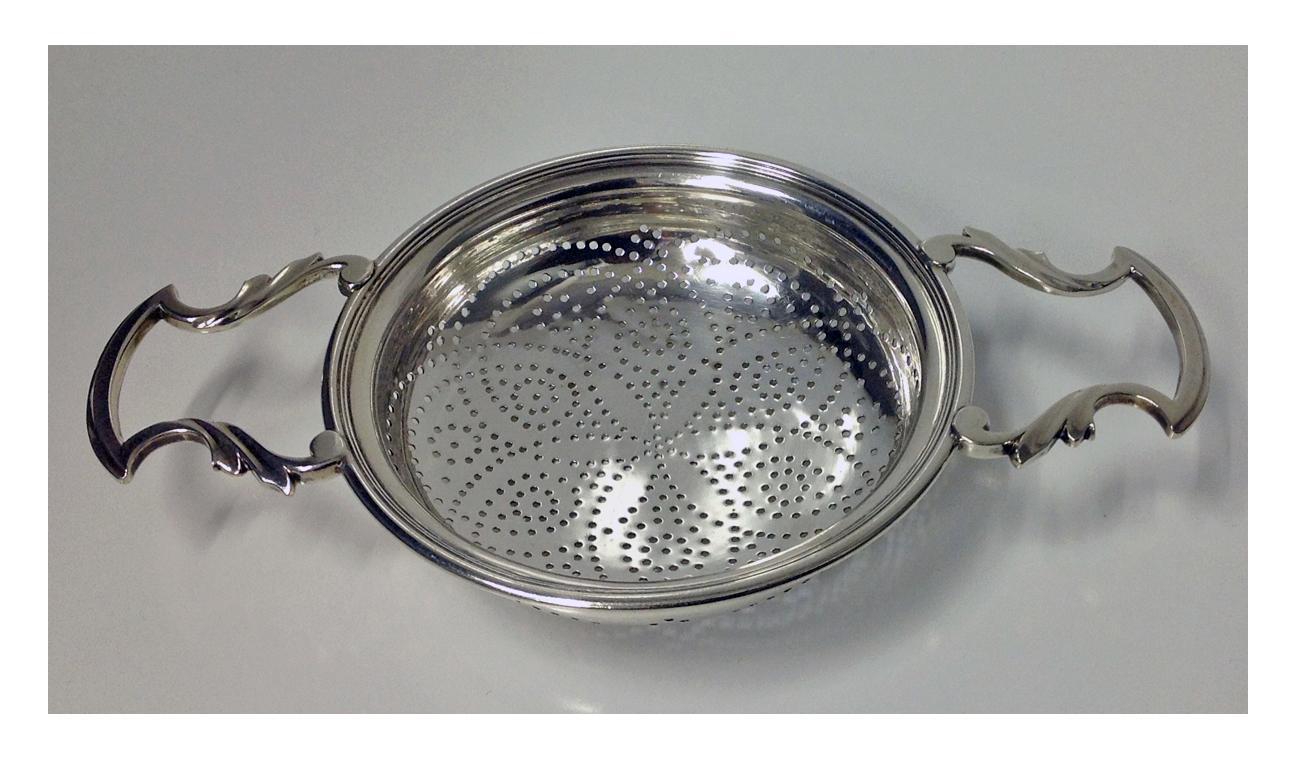 George 111 Silver Strainer, London 1774, William Plummer.