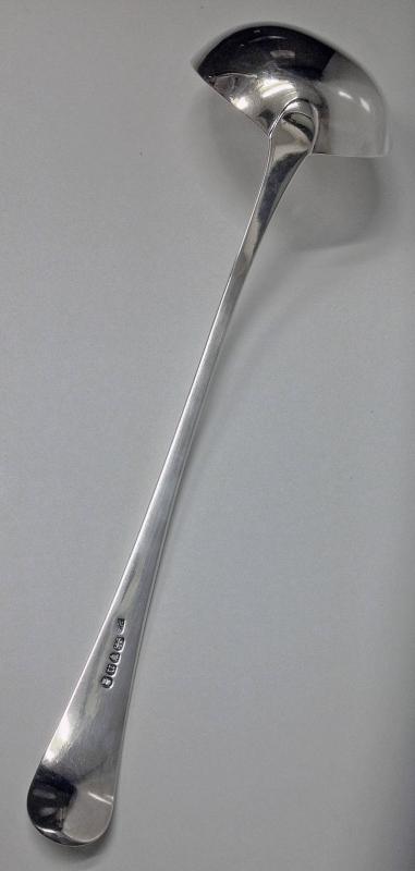Hester Bateman Georgian Silver Soup Ladle. London 1788
