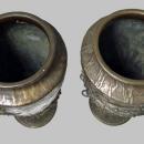 Oriental Bronze Vases, Meiji Period