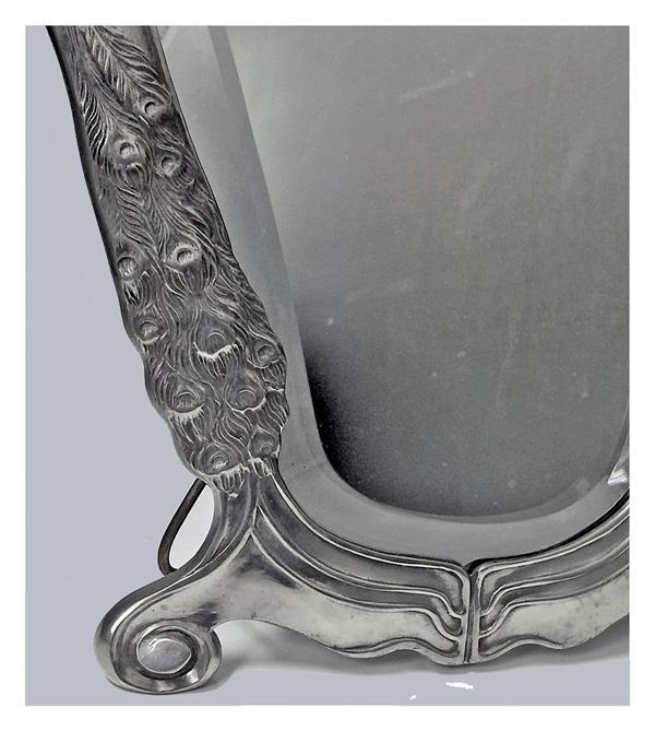Art Nouveau Jugendstil Mirror Friedrich Adler, Osiris, Germany C. 1901.