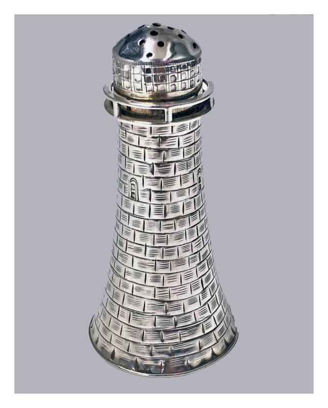 Silver Lighthouse Castor, 1887 Henry Wilkinson