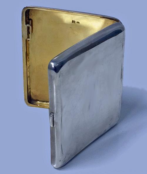 Erotic Nude enamel silver box, C.1920